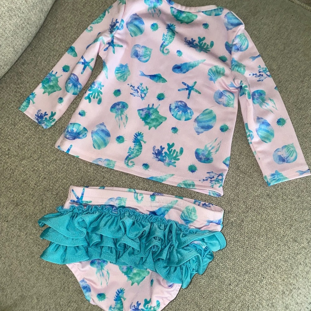 6m Smocked Sweets two piece bathing suit